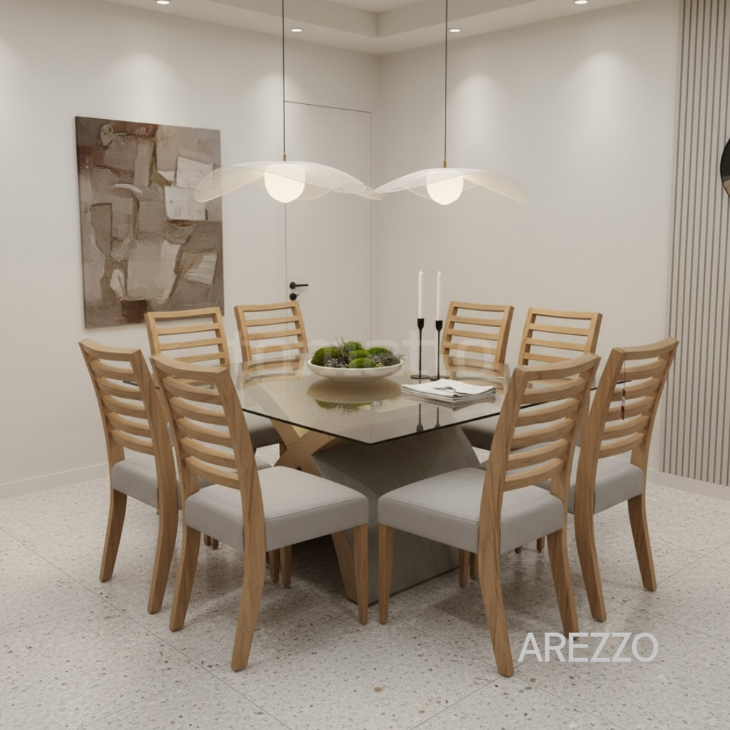 MESA AREZZO 8 SILLAS